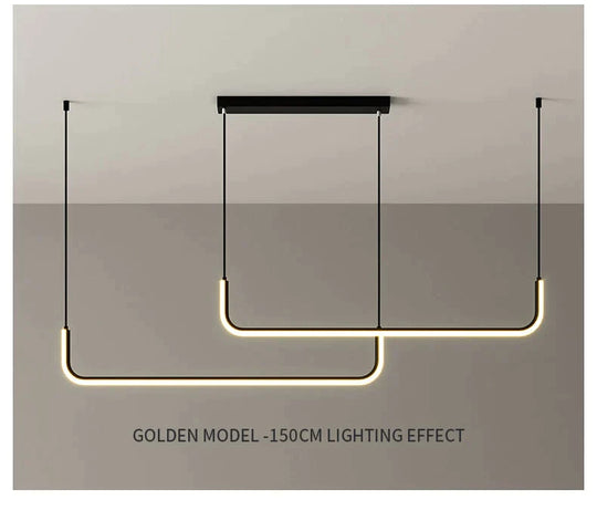 Nora - Linear Led Ceiling Chandelier