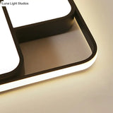 Nordic Acrylic Led Flush - Mount Ceiling Light For Bedrooms - Overlapping Style