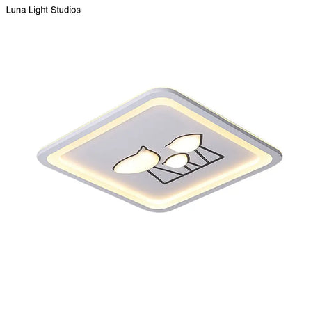 Nordic Acrylic Led Flush Mount Ceiling Light For Living Room