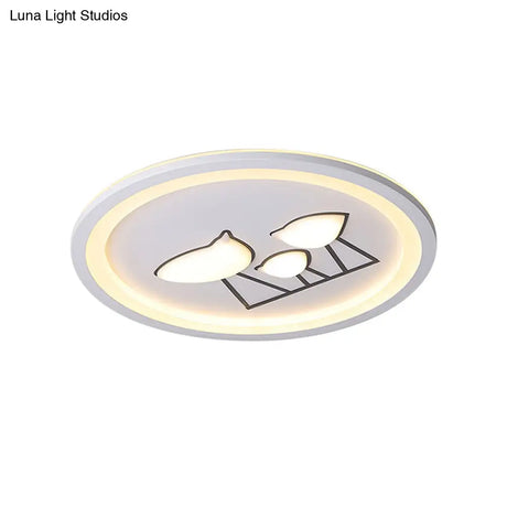 Nordic Acrylic Led Flush Mount Ceiling Light For Living Room
