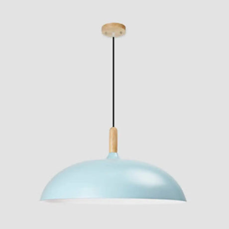 Nordic Aluminum Saucer Pendant Light - Candy Colored 14’’/18’’ Perfect For Office Blue / 14’’