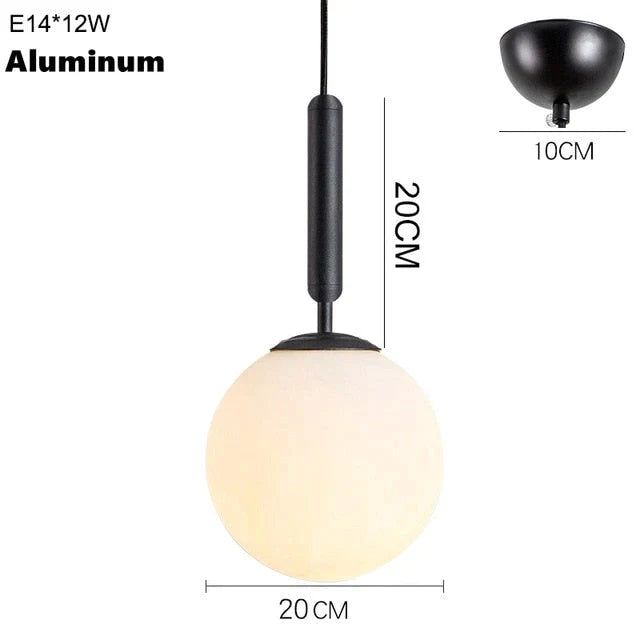 Nordic Brass Aluminum Modern Pendant Light Loft Hanging Lamps Bedside Lamp Kitchen Suspension