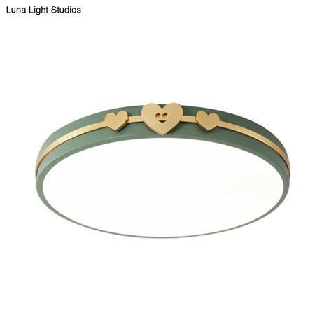 Nordic Circular Flush Lamp: Acrylic Led Bedroom Lighting In Elegant White/Black/Grey With Gold