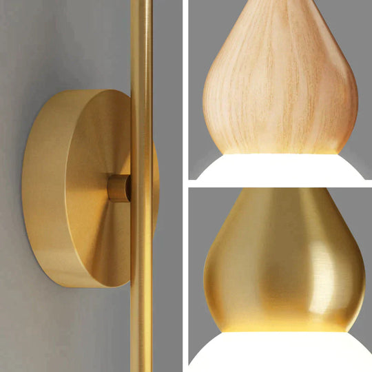 Nordic Corridor Bedside Lamp Copper Wall Lamps