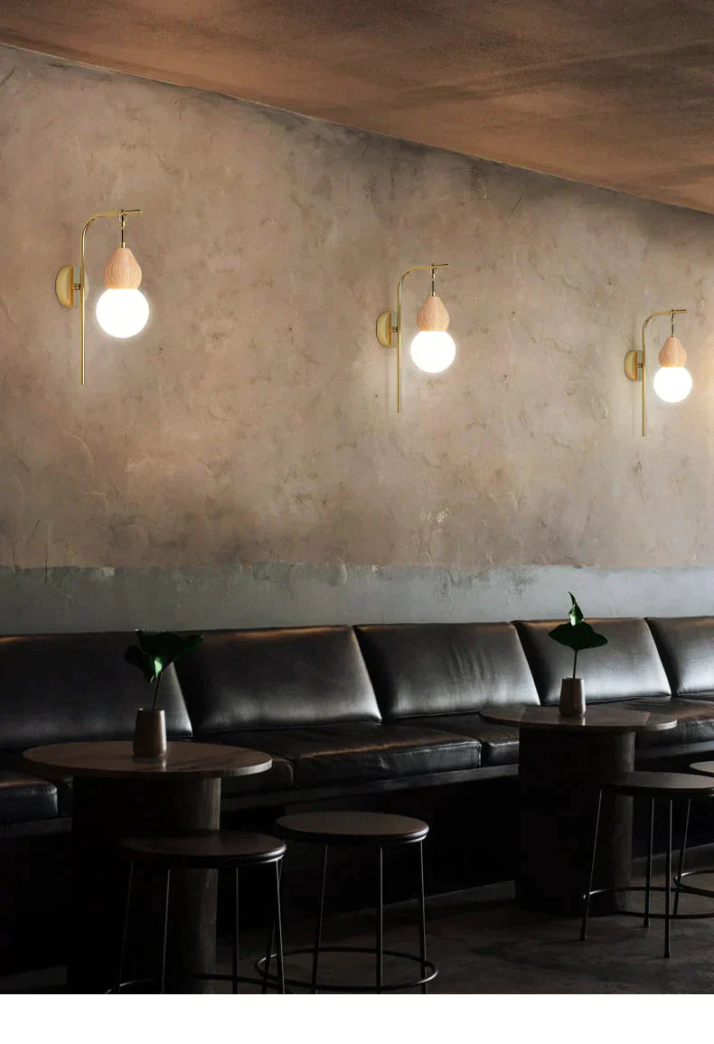 Nordic Corridor Bedside Lamp Copper Wall Lamps