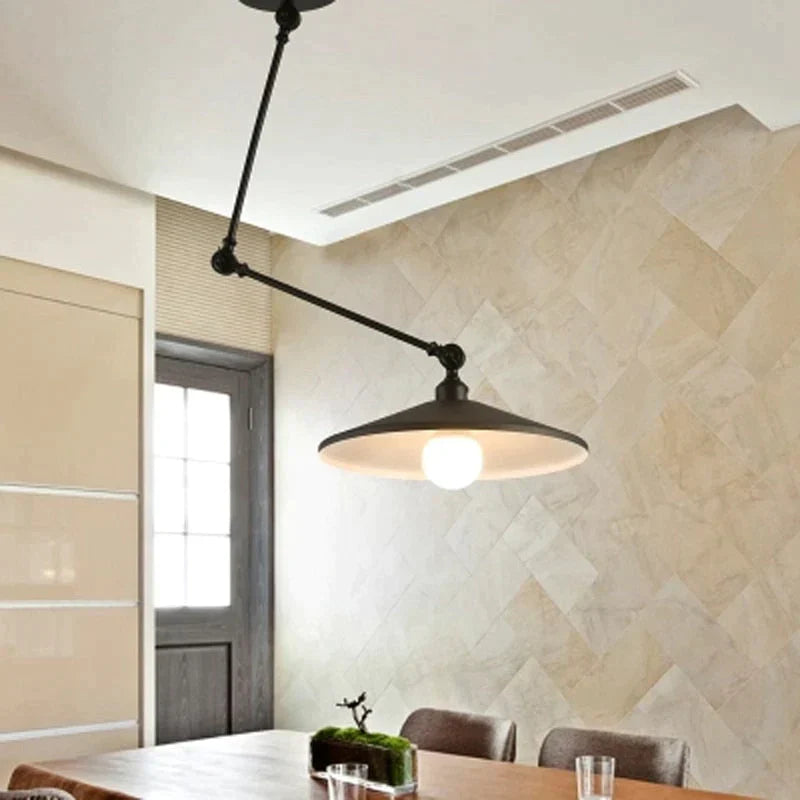 Nordic Diy Personality Pendant Lights Folding Iron Lamp Hanging Bedroom Study Bar Restaurant