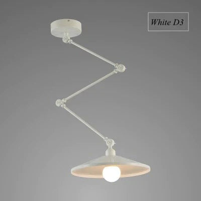 Nordic Diy Personality Pendant Lights Folding Iron Lamp Hanging Bedroom Study Bar Restaurant