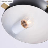 Nordic Dome Nightstand Lamp - Metal 1-Light Bedside Table Lighting With Marble Base