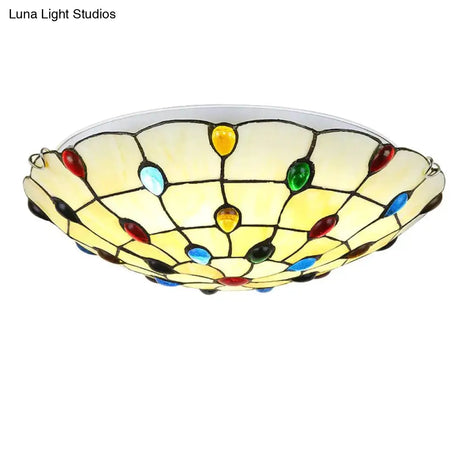Nordic Europe Colorful Glass Ceiling Lamp Led With 2 Lights Modern Vintage Art Deco For Living Room
