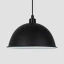 Nordic Gallery Café Aluminum Pendant Lamp: Stylish Bowl Hanging Light Black / 14’