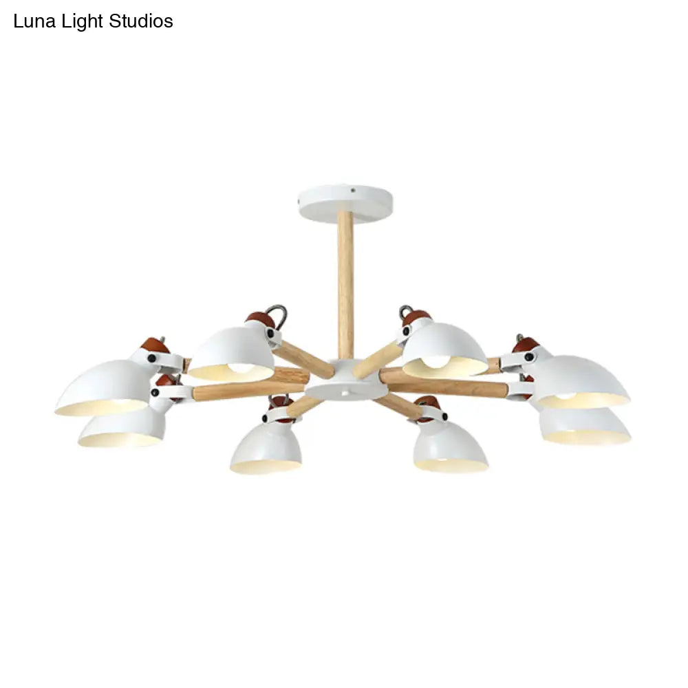 Nordic Half-Bottle Pendant Chandelier With Metal Shade - Stylish Lighting For Living Room
