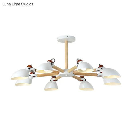 Nordic Half-Bottle Pendant Chandelier With Metal Shade - Stylish Lighting For Living Room