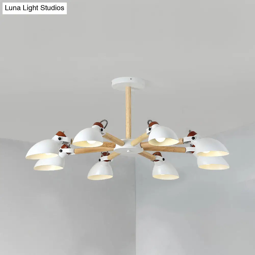 Nordic Half-Bottle Pendant Chandelier With Metal Shade - Stylish Lighting For Living Room