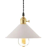 Nordic Industrial Macarons Pendant Light - Metal Colorful 1-Light Lighting White / 8.5’