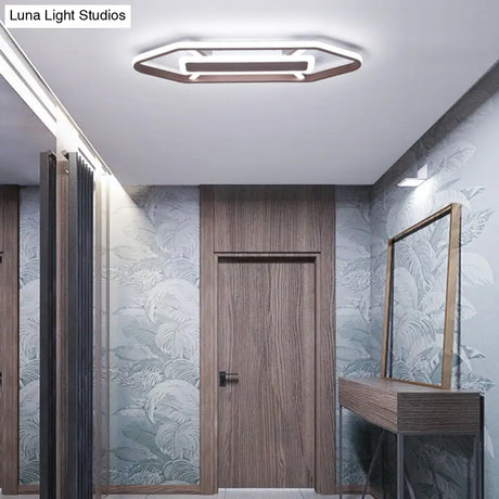 Nordic Iron Led Flush Lighting For Bedroom In Warm/White Light (23.5’ 31.5’ 39’ W)