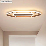 Nordic Iron Led Flush Lighting For Bedroom In Warm/White Light (23.5’ 31.5’ 39’ W)