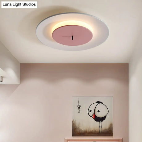 Nordic Led Acrylic Flush Mount Ceiling Light - Stylish Close-To-Ceiling Lighting Fixture