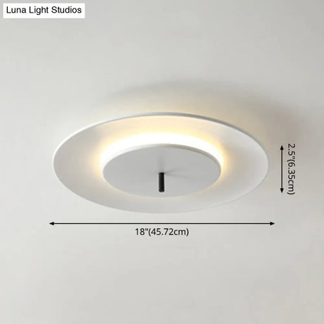 Nordic Led Acrylic Flush Mount Ceiling Light - Stylish Close-To-Ceiling Lighting Fixture