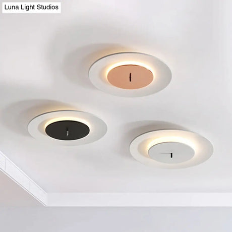 Nordic Led Acrylic Flush Mount Ceiling Light - Stylish Close-To-Ceiling Lighting Fixture