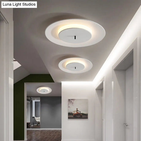 Nordic Led Acrylic Flush Mount Ceiling Light - Stylish Close-To-Ceiling Lighting Fixture