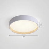 Nordic Led Ceiling Flush Mount Lamp With Acrylic Diffuser For Kitchen White / 16’ Third Gear