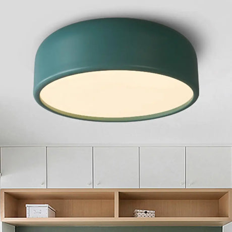 Nordic Led Ceiling Light For Kid’s Bedroom With Acrylic Dome Shade Blue / 14’