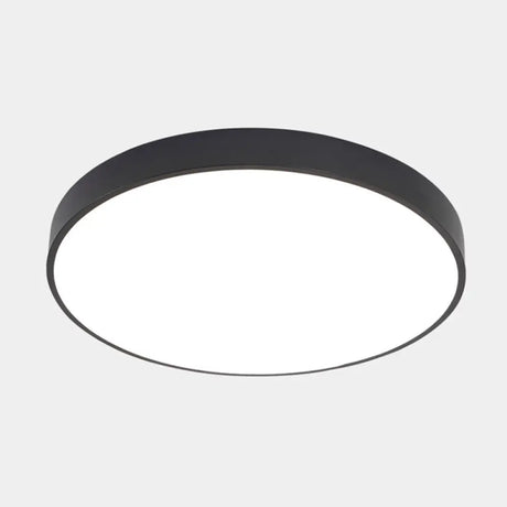 Nordic Led Ceiling Light With Acrylic Diffuser For Hallways - Sleek Metal Flush Mount Black / 9’