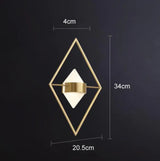 Nordic Living Room Background Copper Wall Lamp B Copper Wall Lamps