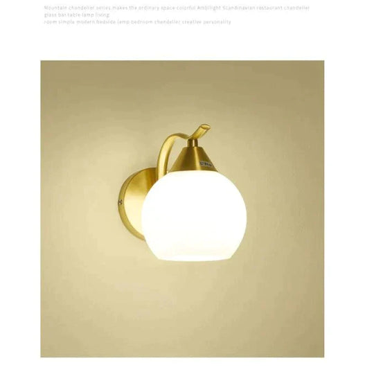 Nordic Living Room Background Wall Bedroom Copper Wall Lamp Copper Wall Lamps