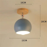 Nordic Macaron Ceiling Lamp Creative Porch Aisle Lights Bay Window Balcony Home Bedroom Cloakroom