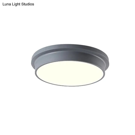 Nordic Macaron Colored Flushmount Ceiling Light For Child Bedroom