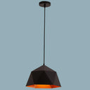 Nordic Macarons Style 1-Light Diamond Pendant Lamp - Modern Metal Dining Room Hanging Lighting