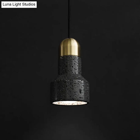 Nordic Marble Pendant Light Fixture with Flashlight Inspired Design