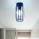 Nordic Metal Ceiling Mount Lamp | Oval Flush Light 1 Corridor Lighting -