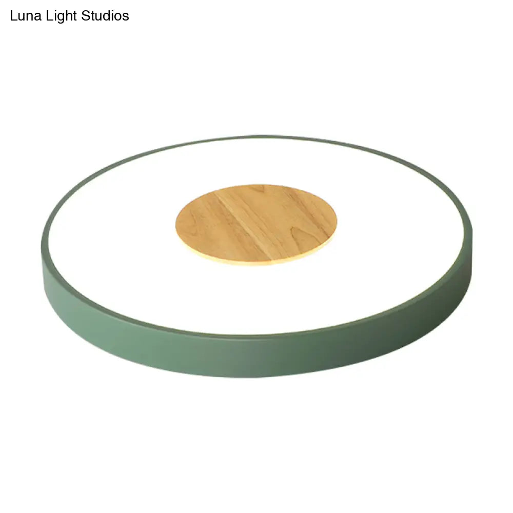 Nordic Metal Flush Mount Ceiling Light - 12’/16’/19.5’ Diameter Integrated Led Fixture For