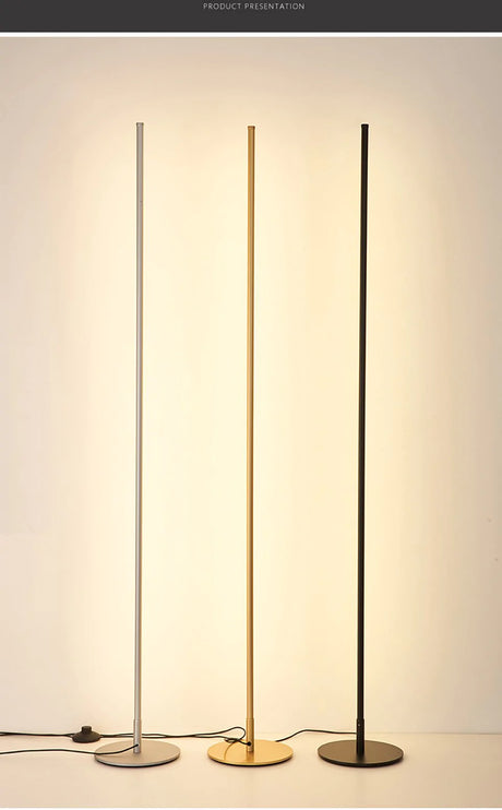 Nordic Minimalism Led Floor Lamp Bedroom Bedside Decoration Home Light Indoor Lighting Standing