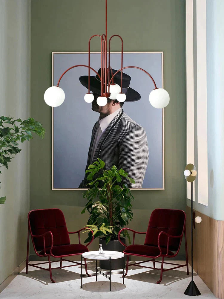 Nordic Minimalist Living Room Restaurant Lamp Creative Personality Study Cafe Clothing Store Art