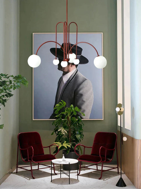 Nordic Minimalist Living Room Restaurant Lamp Creative Personality Study Cafe Clothing Store Art