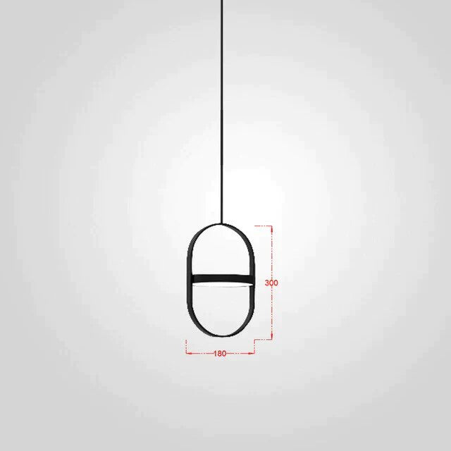 Nordic Modern Geometry Simple Rotary Pendant Lights Designer Luminarias Circular Hanging Lamp Bar