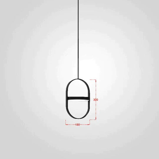 Nordic Modern Geometry Simple Rotary Pendant Lights Designer Luminarias Circular Hanging Lamp Bar