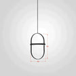 Nordic Modern Geometry Simple Rotary Pendant Lights Designer Luminarias Circular Hanging Lamp Bar