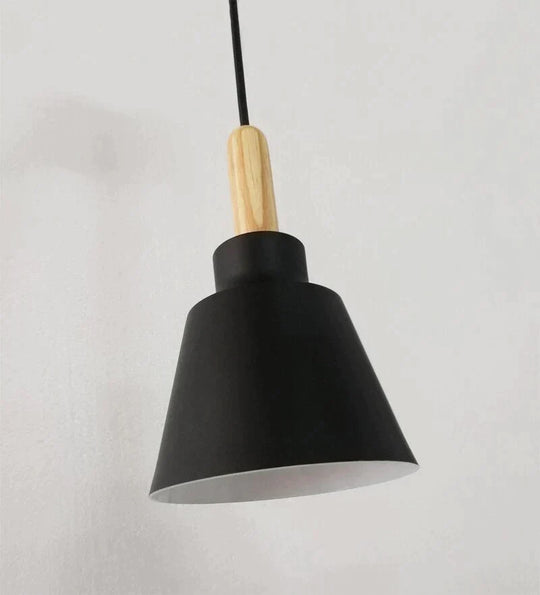 Nordic Modern Hanging Lights E27 Aluminum Wood Pendant Lights Household Restaurant Decorative