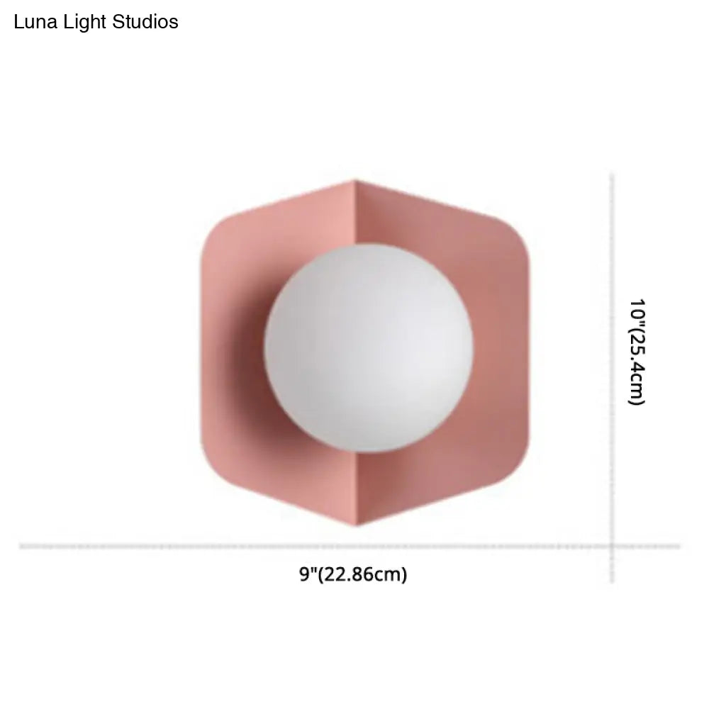 Nordic Modern Macaroon Metal Led Sconce - Stylish Indoor Decoration