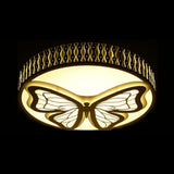 Nordic Modern Round Flush Mount Ceiling Light In White - Bedroom & Living Room Lighting / B