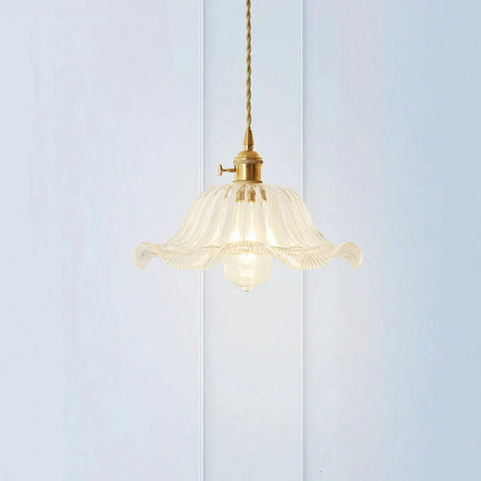 Nordic Post-Modern Creative Glass Single-Head E27 Pendant Light For Dining Room Living Bedroom