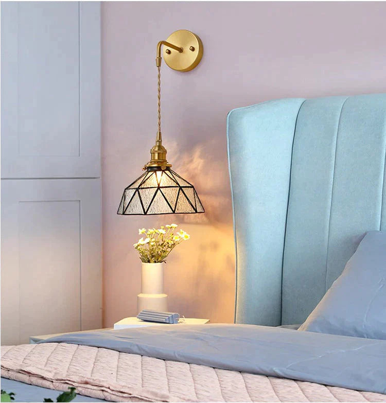 Nordic Retro Glass Copper Wall Lamp Copper Wall Lamps