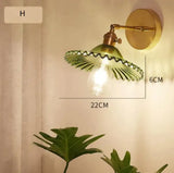 Nordic Retro Livingroom Bedroom Bedside Full Copper Wall Lamp H / No light bulb Copper Wall Lamps