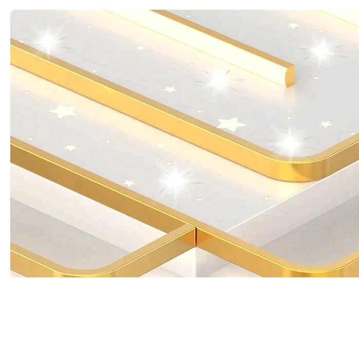 Nordic Simple Light Luxury Atmosphere Square Living Room Bedroom Ceiling Lamp Ceiling