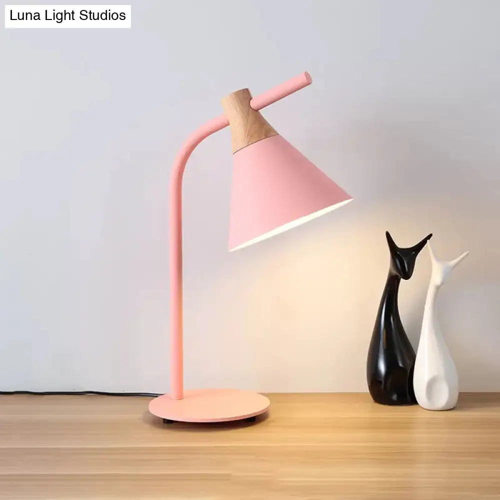 Nordic Single Head Metal Desk Light - Functional Reading Lamp For Study Rooms And Dormitories