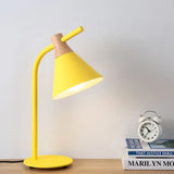Nordic Single Head Metal Desk Light - Functional Reading Lamp For Study Rooms And Dormitories Yellow